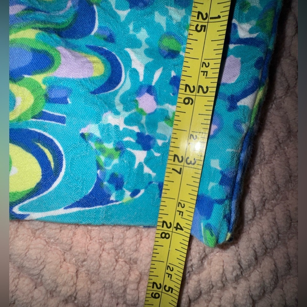 Lilly Pulitzer Sea Blue Lilly's Lagoon Kelli Pants size 4 - Picture 5 of 12